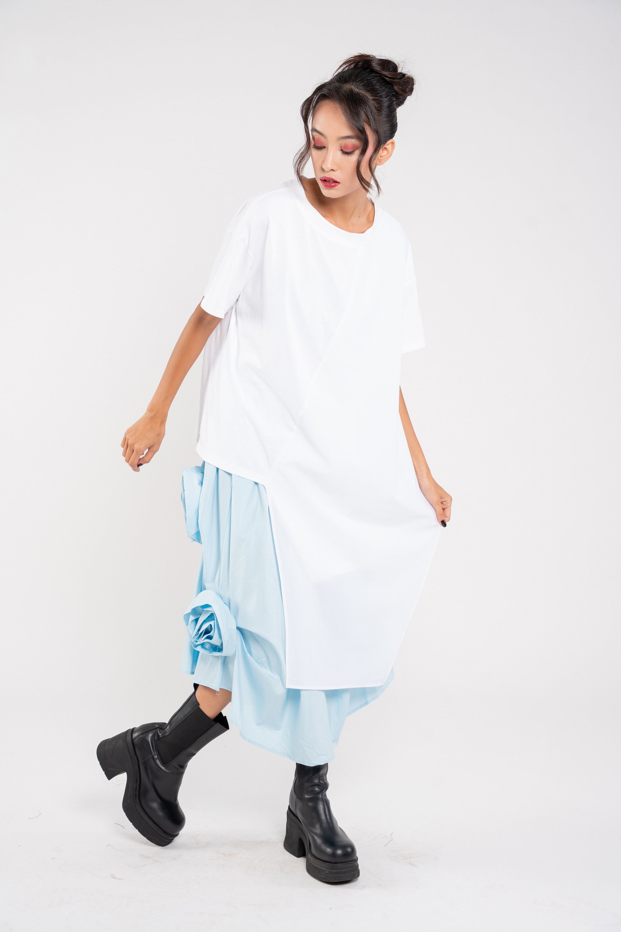 Poping flower skirt