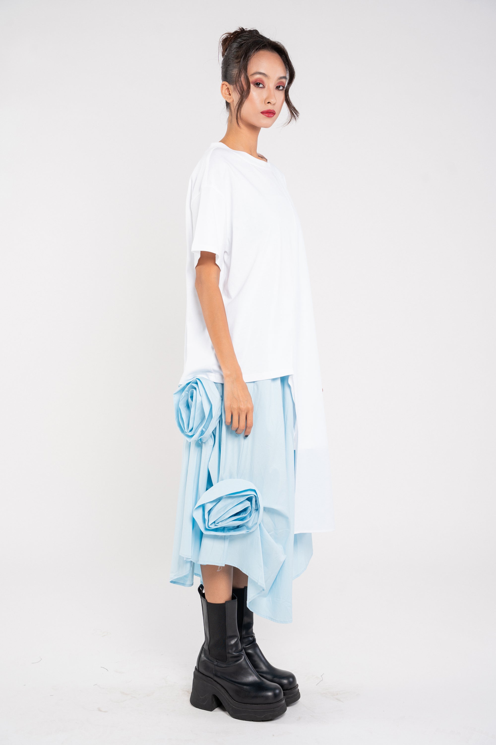 Poping flower skirt